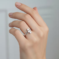Geometric Lab Grown Diamond Ring