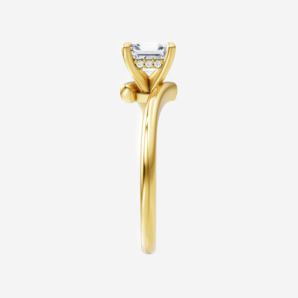1.40CT Asscher Twilight Glow Lab Grown Diamond Solitaire Ring