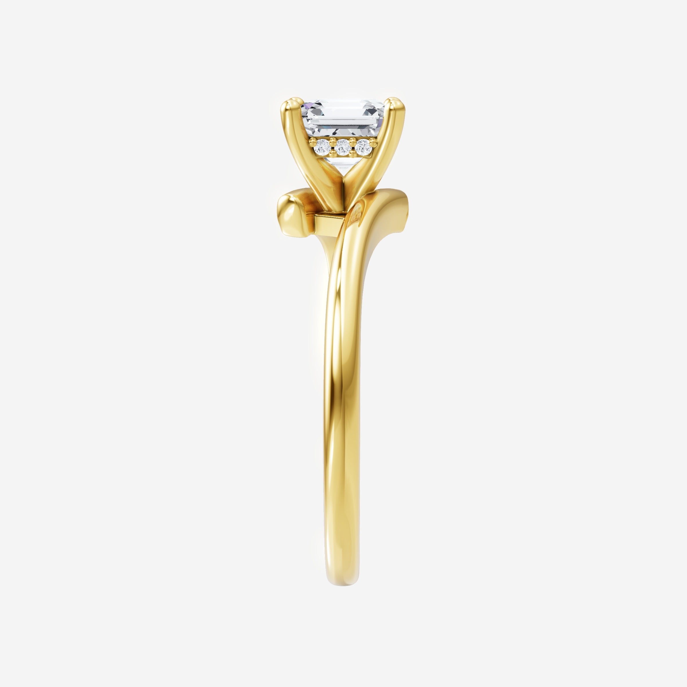 1.40CT Asscher Twilight Glow Lab Grown Diamond Solitaire Ring