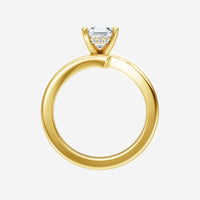 1.40CT Asscher Twilight Glow Lab Grown Diamond Solitaire Ring