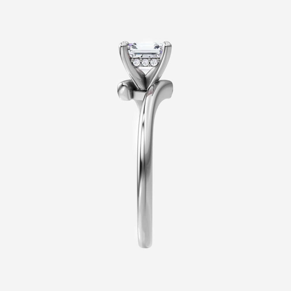 1.40CT Asscher Twilight Glow Lab Grown Diamond Solitaire Ring