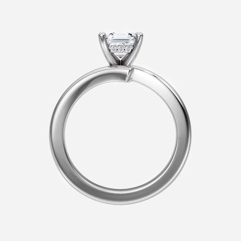 1.40CT Asscher Twilight Glow Lab Grown Diamond Solitaire Ring