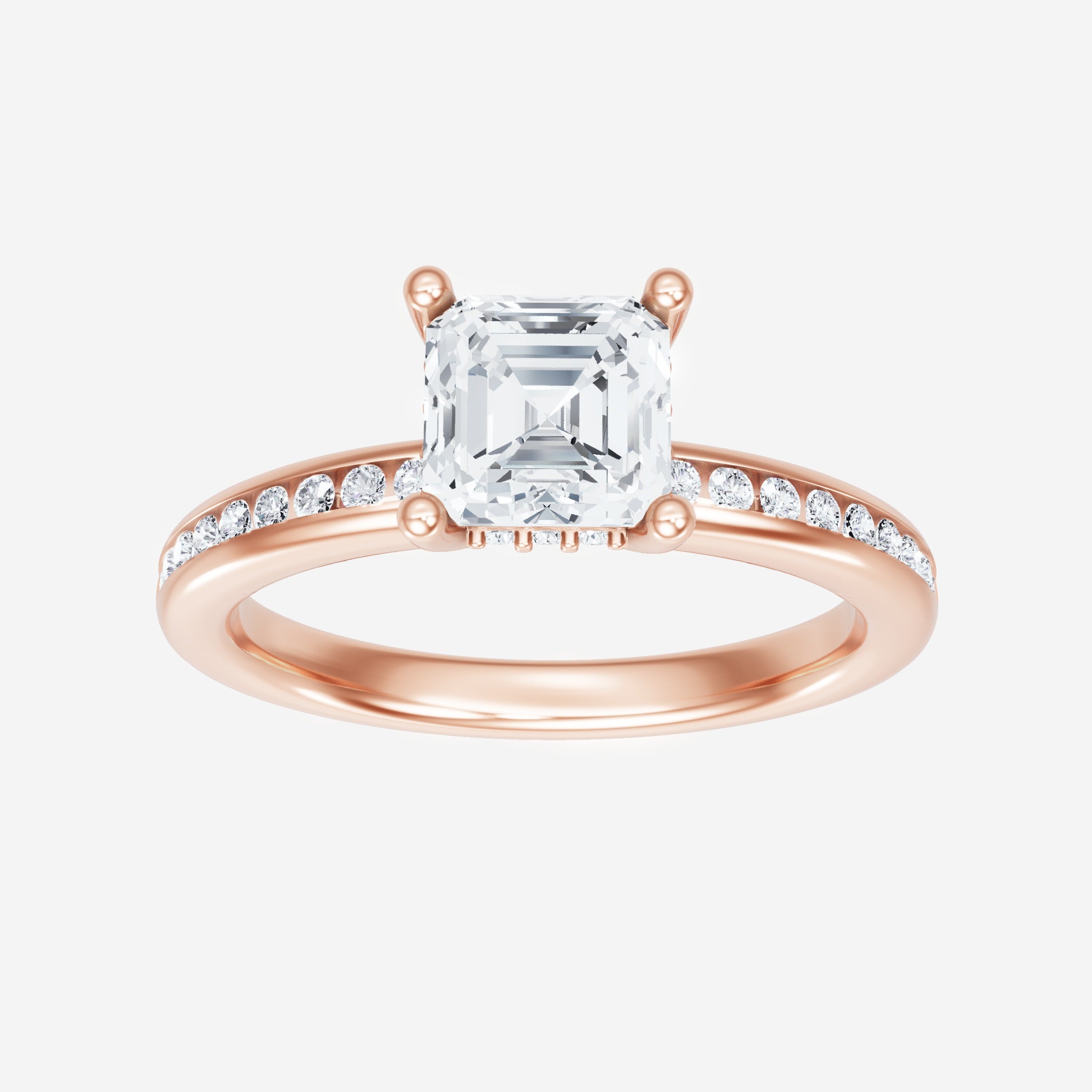 Asscher Dazzling Glam Ring