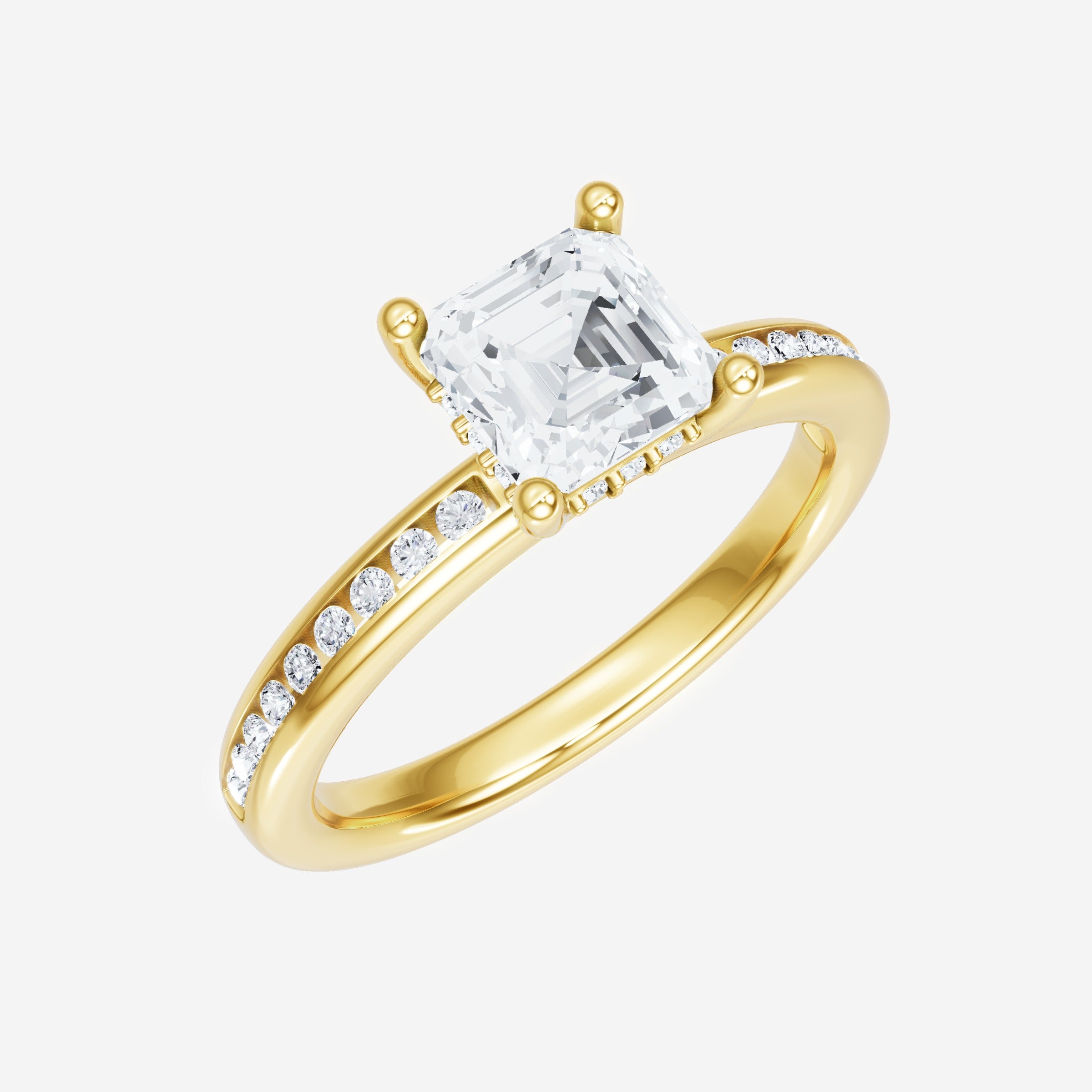 Asscher Dazzling Glam Ring