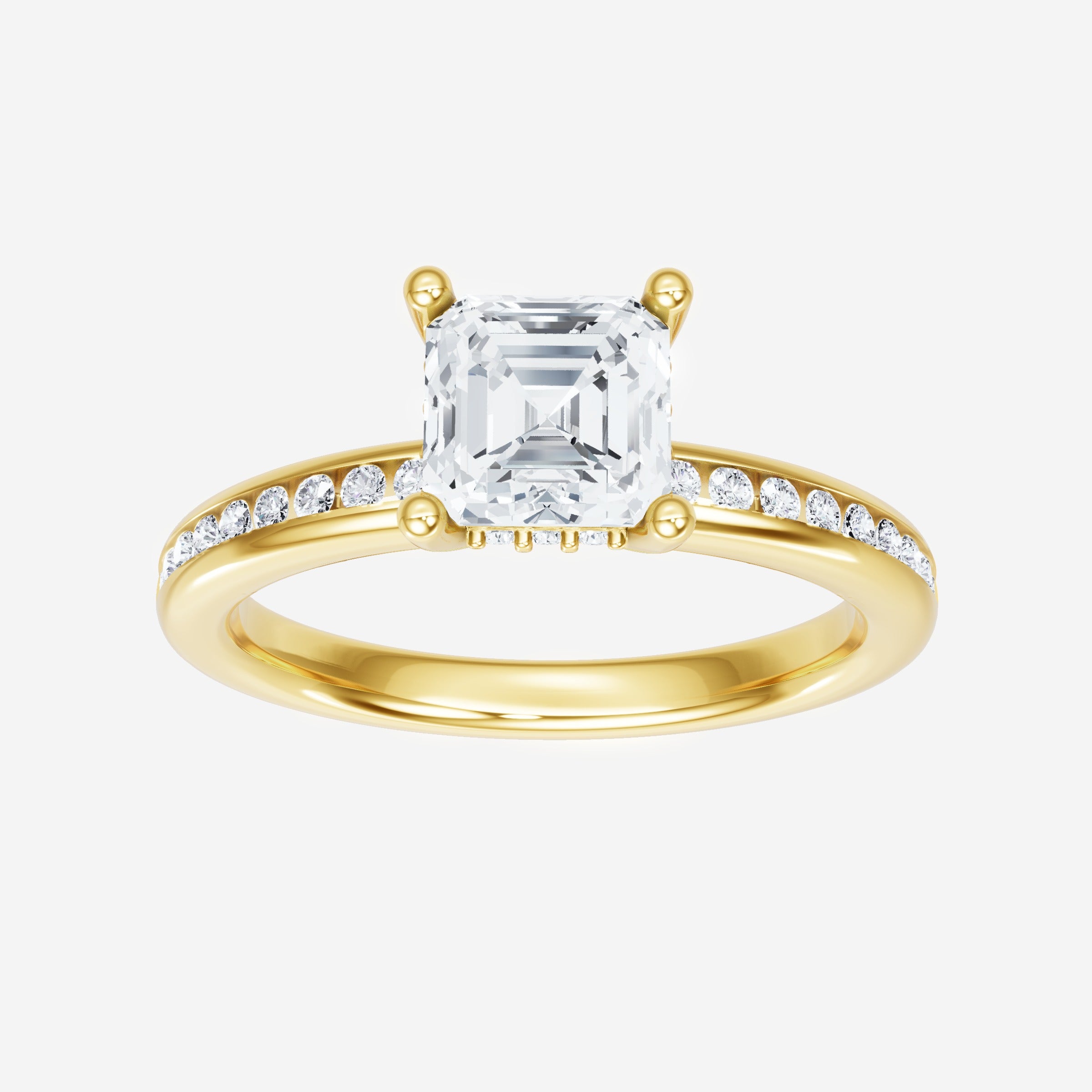 Asscher Dazzling Glam Ring