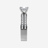 2.75 CT Asscher Stylish Lab Grown Diamond Ring