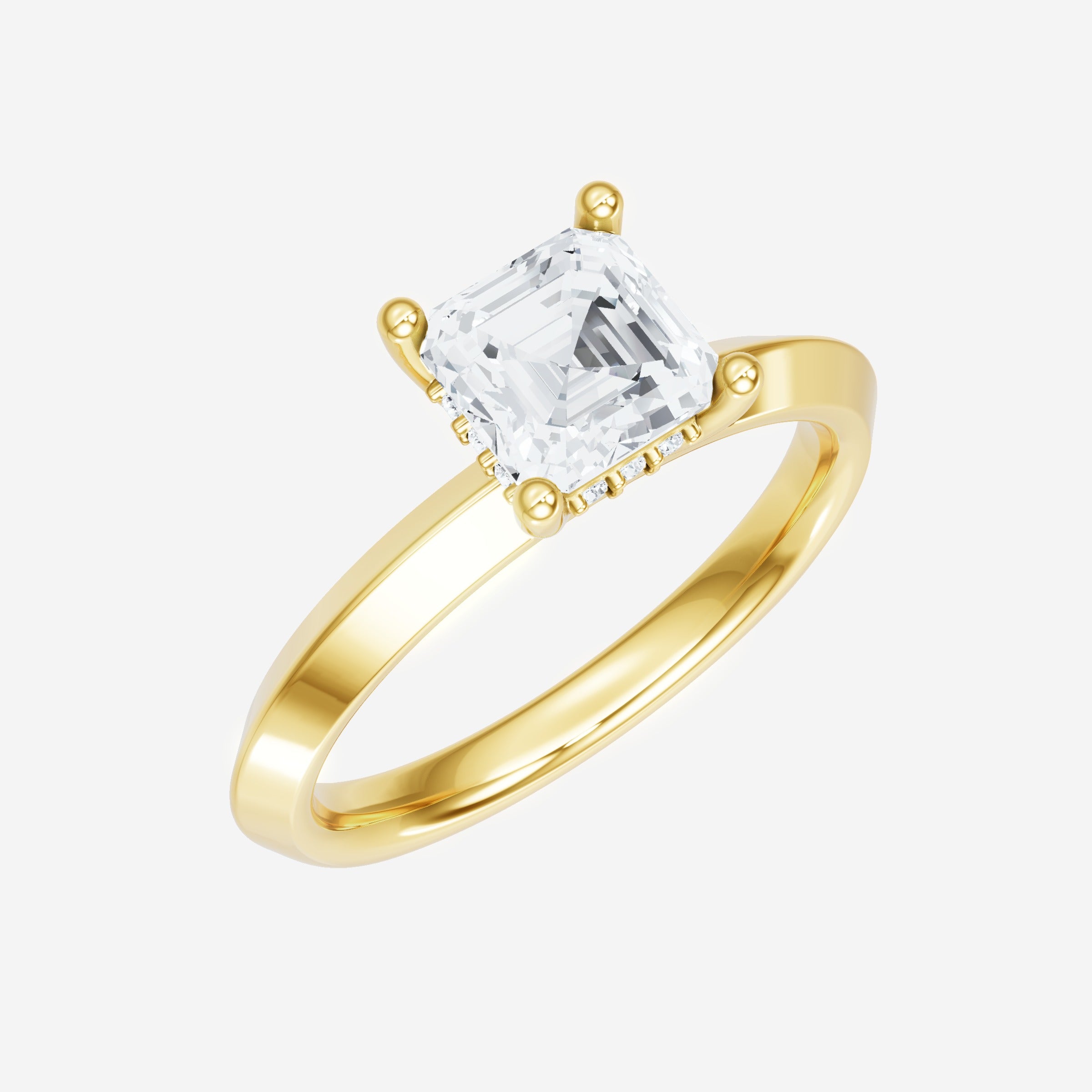 Asscher Artisan Ring