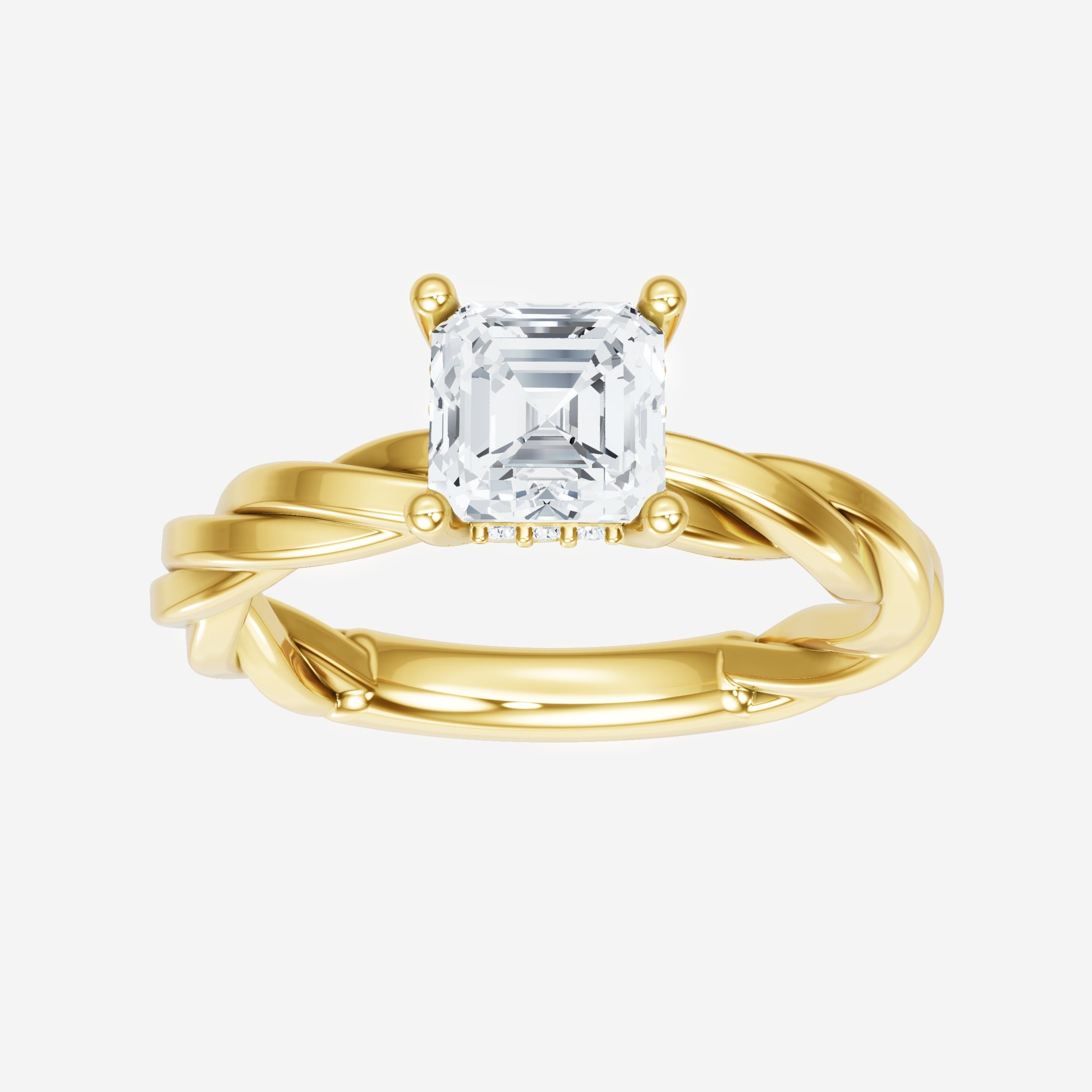 Asscher Dazzling Glam Ring