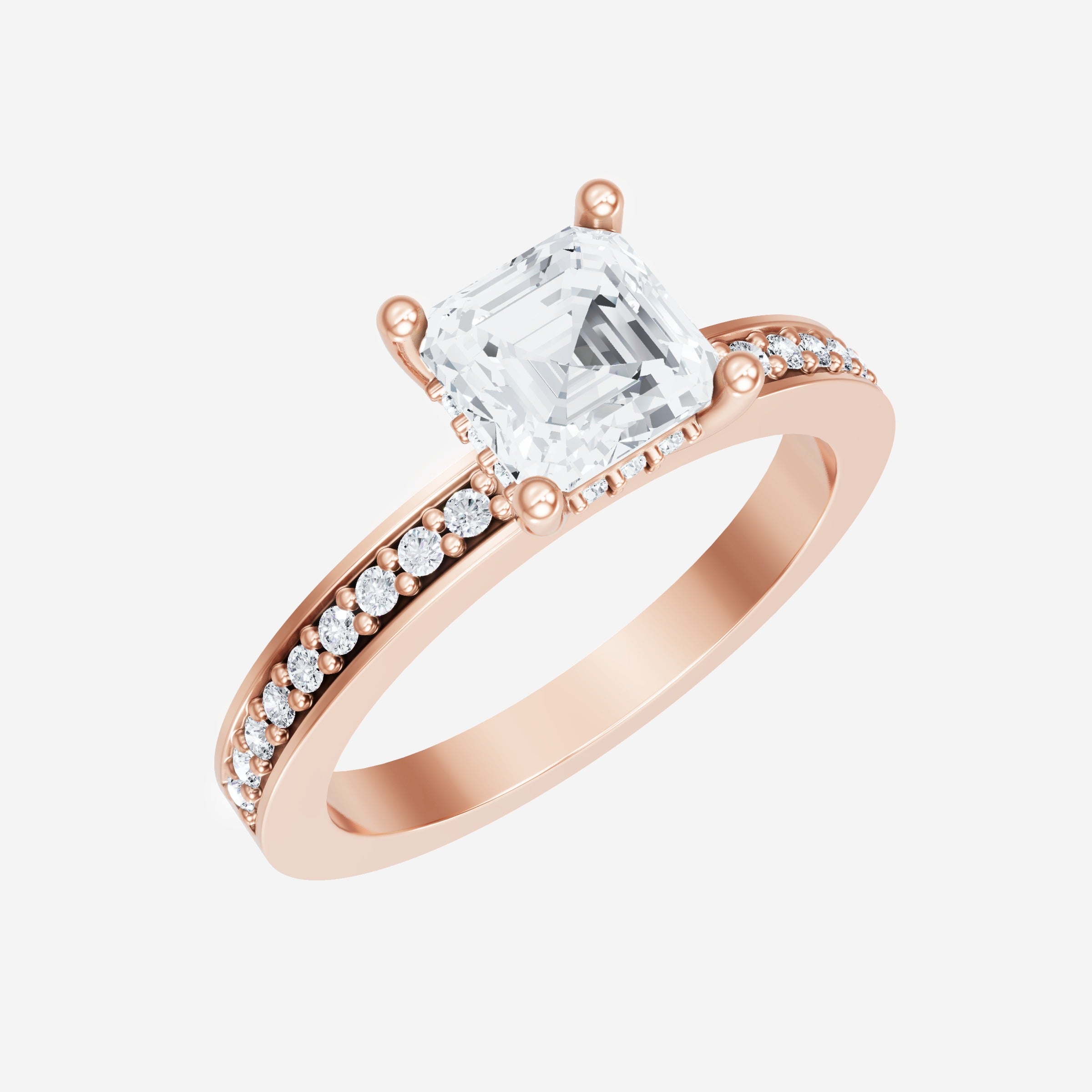 Asscher Dazzling Glam Ring