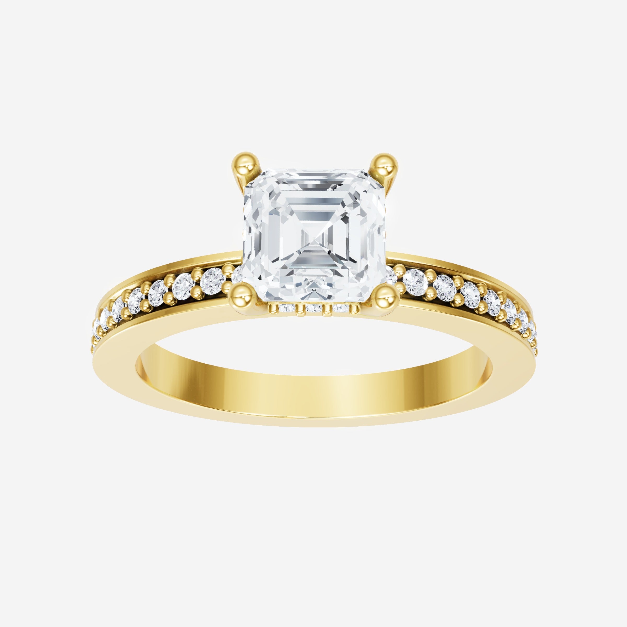 Asscher Dazzling Glam Ring