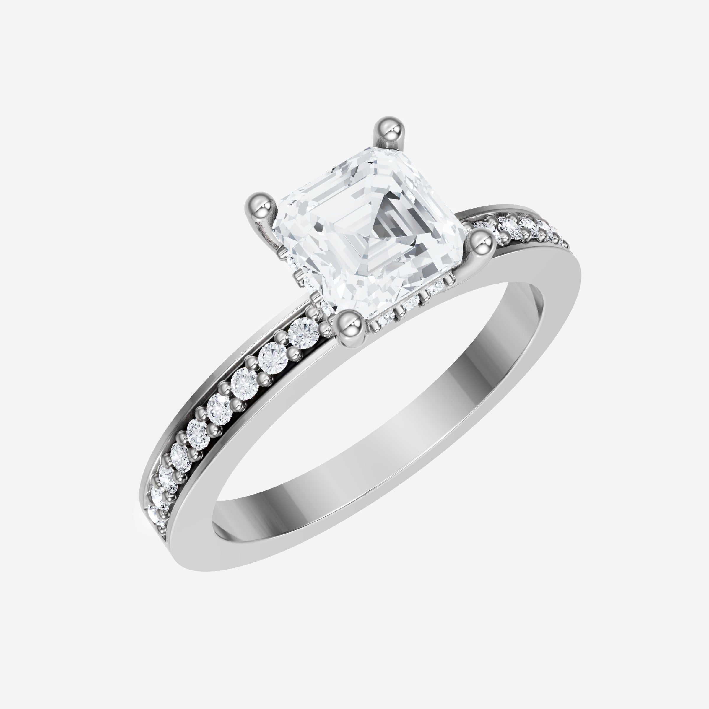Asscher Dazzling Glam Ring