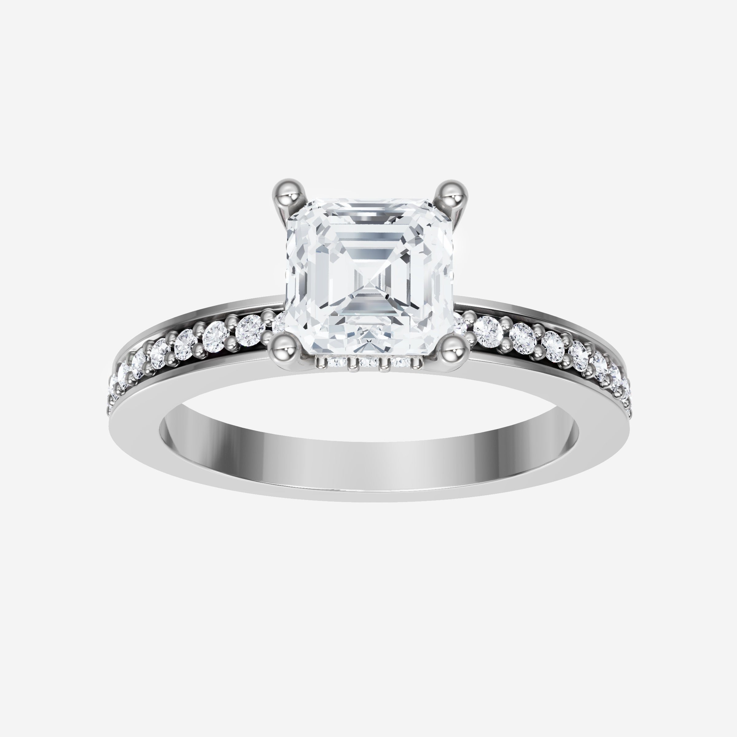 Asscher Dazzling Glam Ring