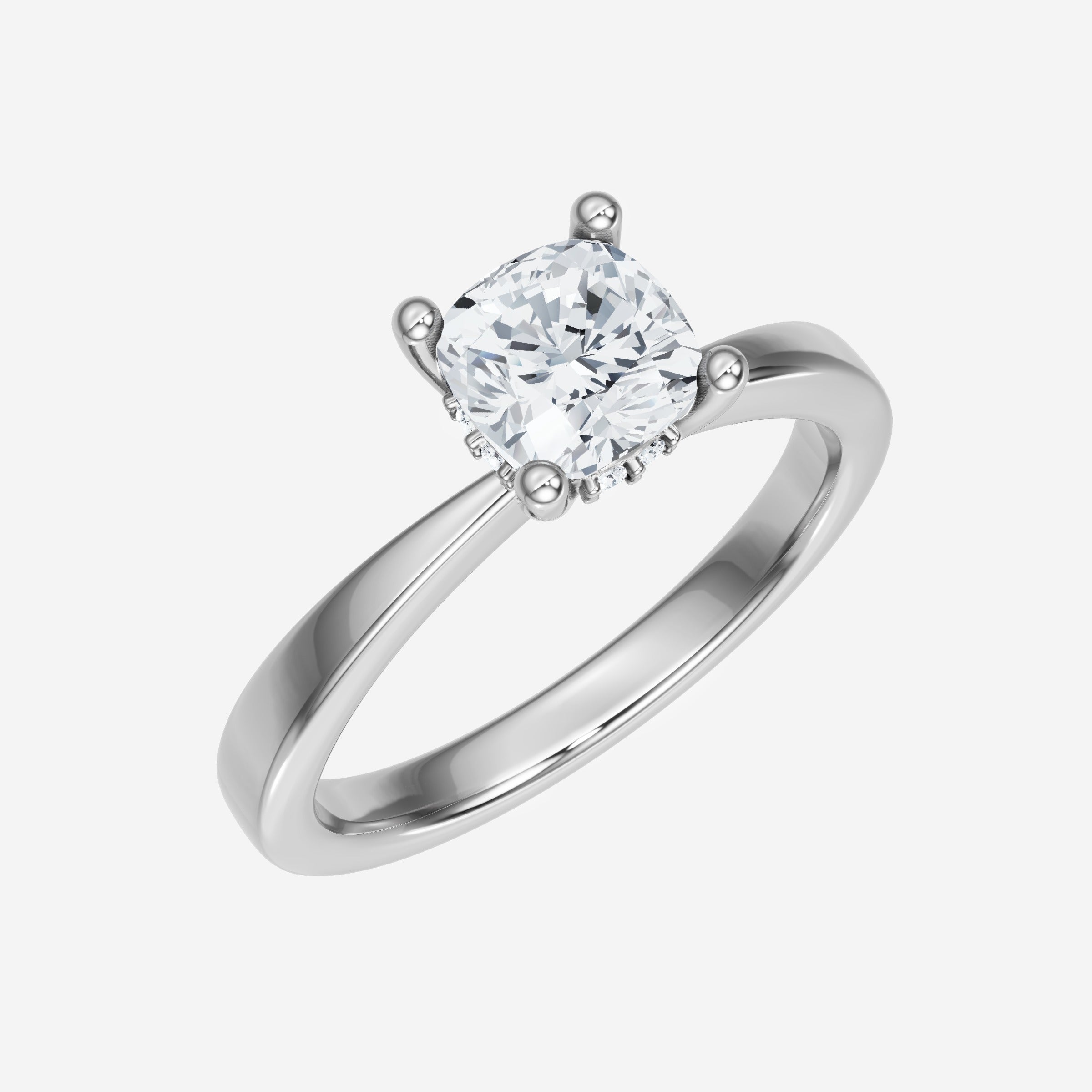 Cushion Elegant Double Halo Ring