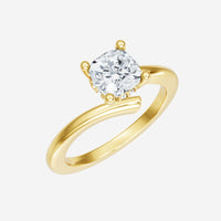 1.40 CT Cushion Timeless Micro Halo Ring IGI Certified