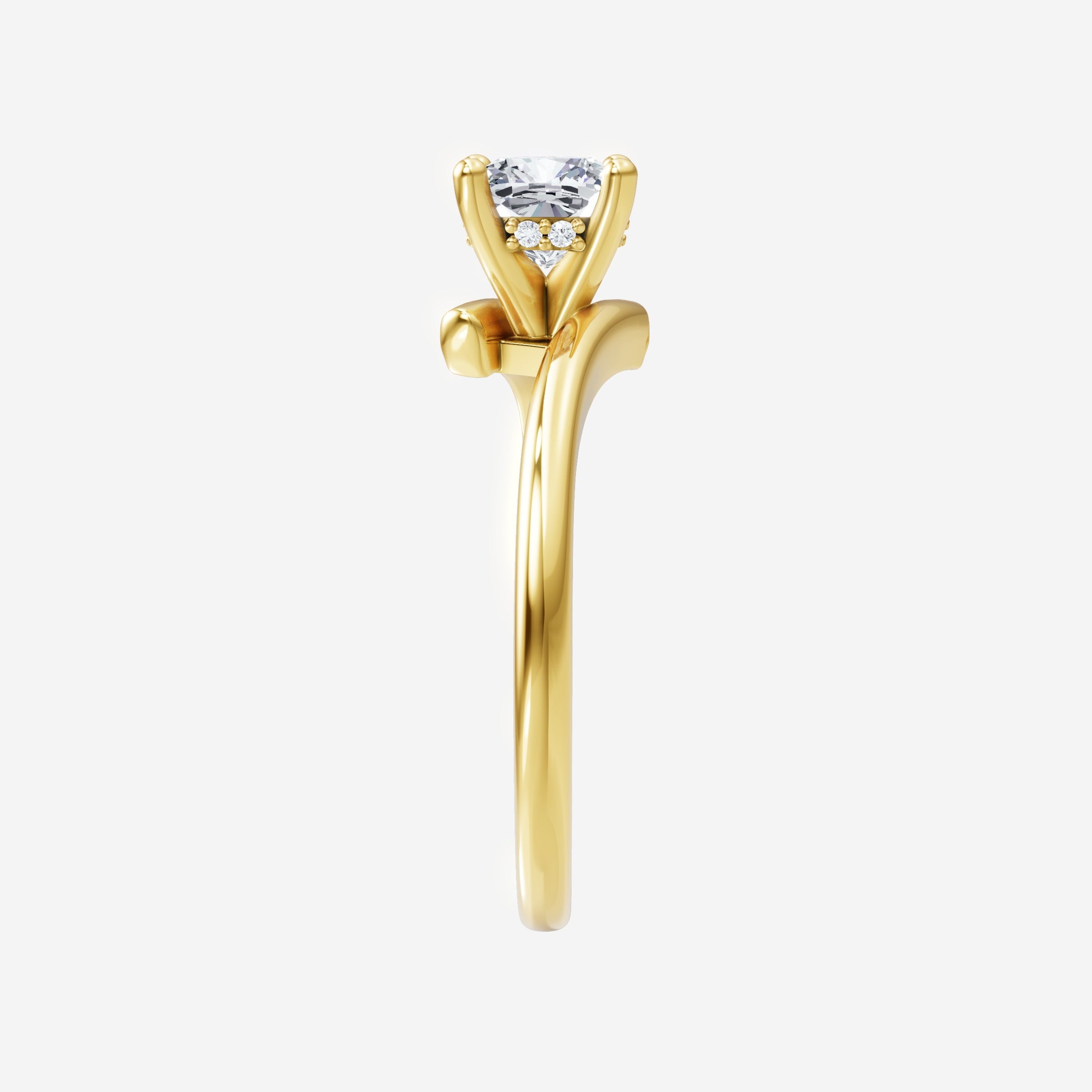 1.40 CT Cushion Timeless Micro Halo Ring IGI Certified