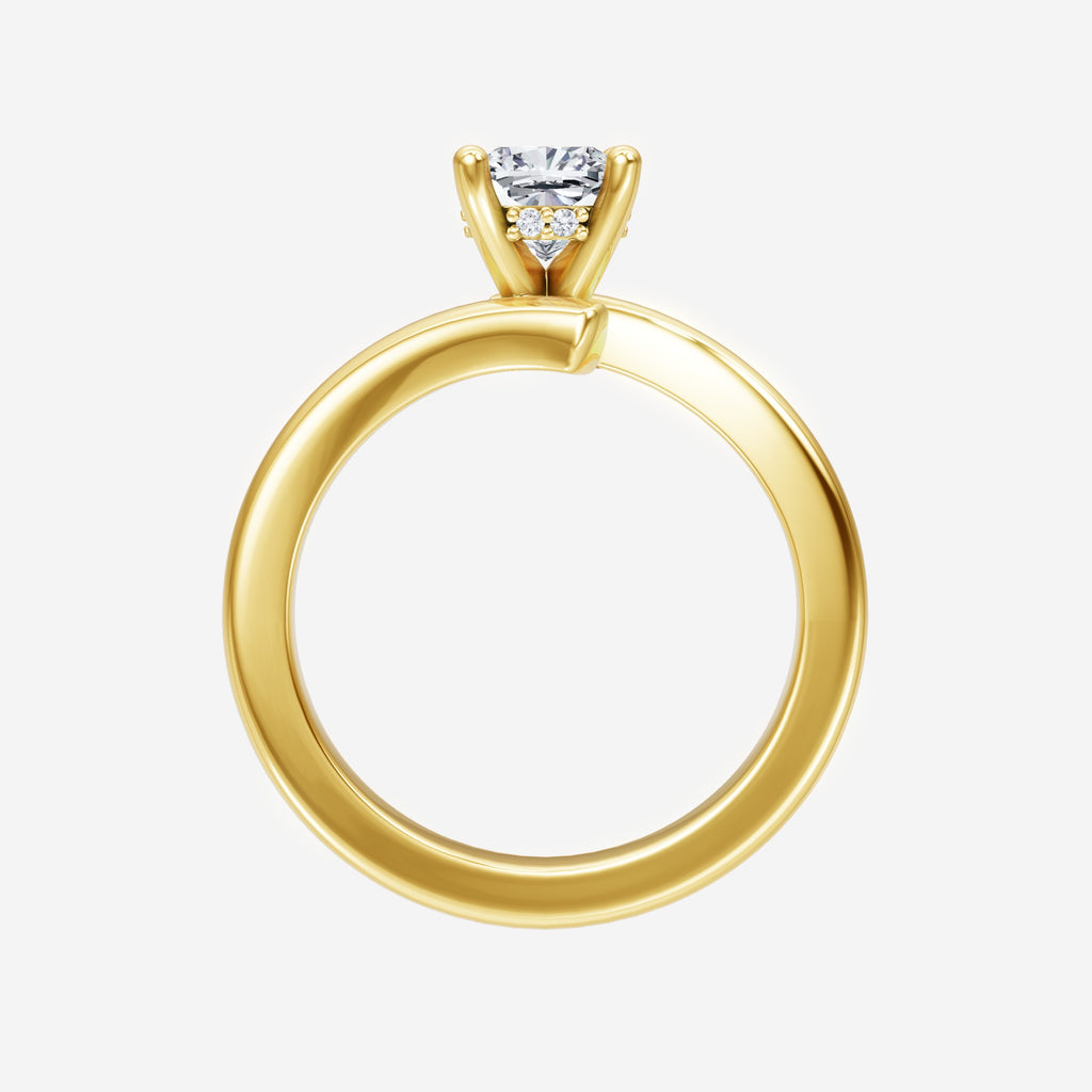 1.40 CT Cushion Timeless Micro Halo Ring IGI Certified