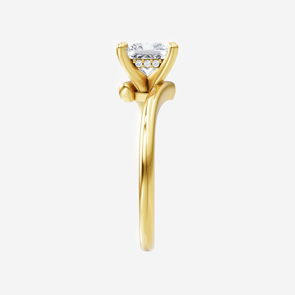 1.40CT Princess Trendy Halo Lab Grown Diamond Ring