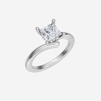 1.40CT Princess Trendy Halo Lab Grown Diamond Ring