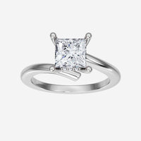 1.40CT Princess Trendy Halo Lab Grown Diamond Ring