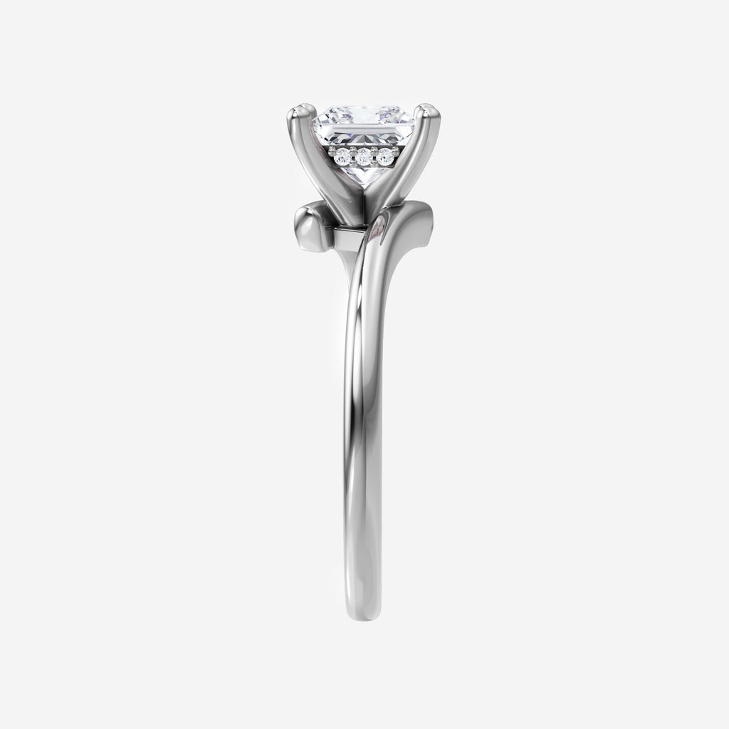 1.40CT Princess Trendy Halo Lab Grown Diamond Ring