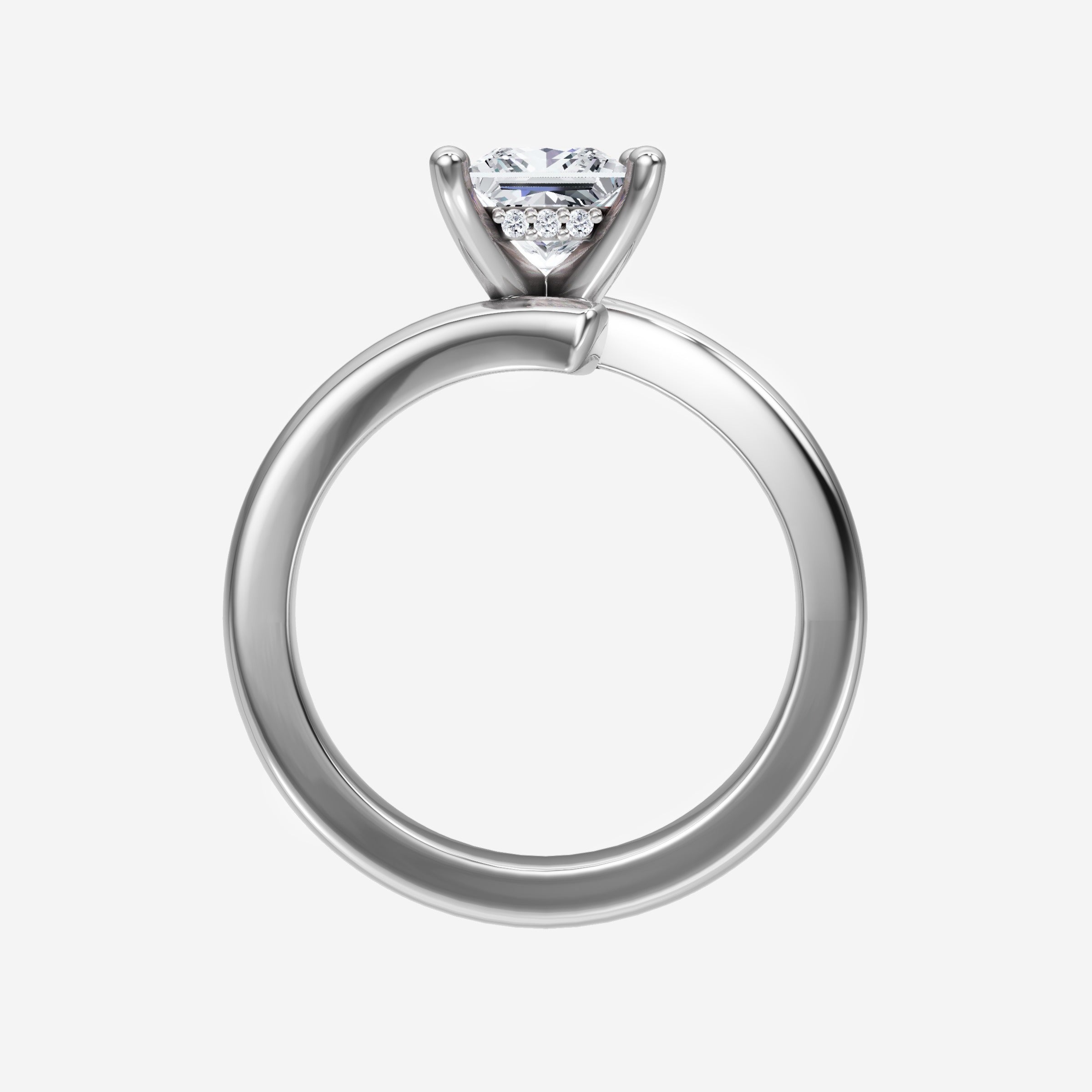 Princess Trendy Halo Lab Grown Diamond Ring