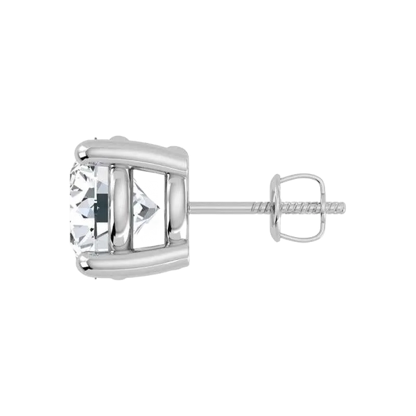 Pendiente de botón con diamantes cultivados en laboratorio de 2,00 ct