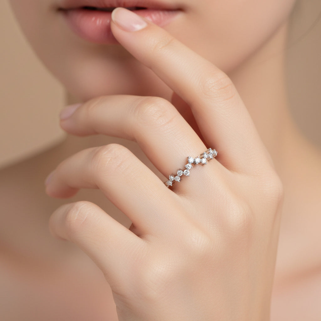 Lab Grown Diamond Crown Ring