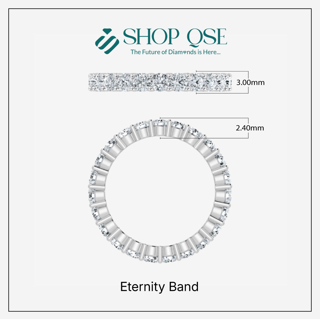 IGI Lab Grown Diamond Eternity Band (1ct-2ct)