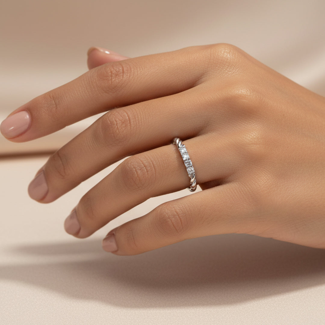 Lab Grown Diamond Rope Band Ring