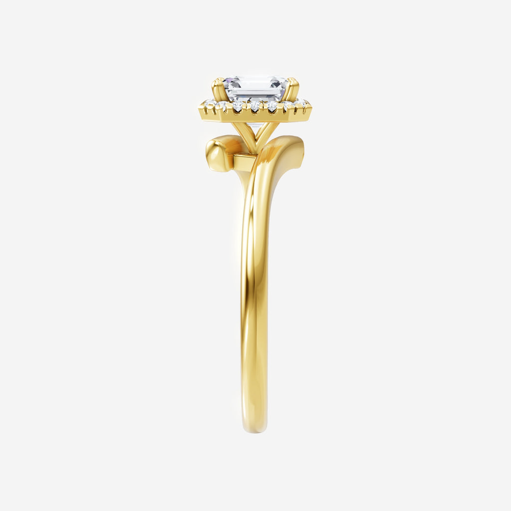 1.40CT Asscher Together Always Lab Grown Diamond Halo Ring