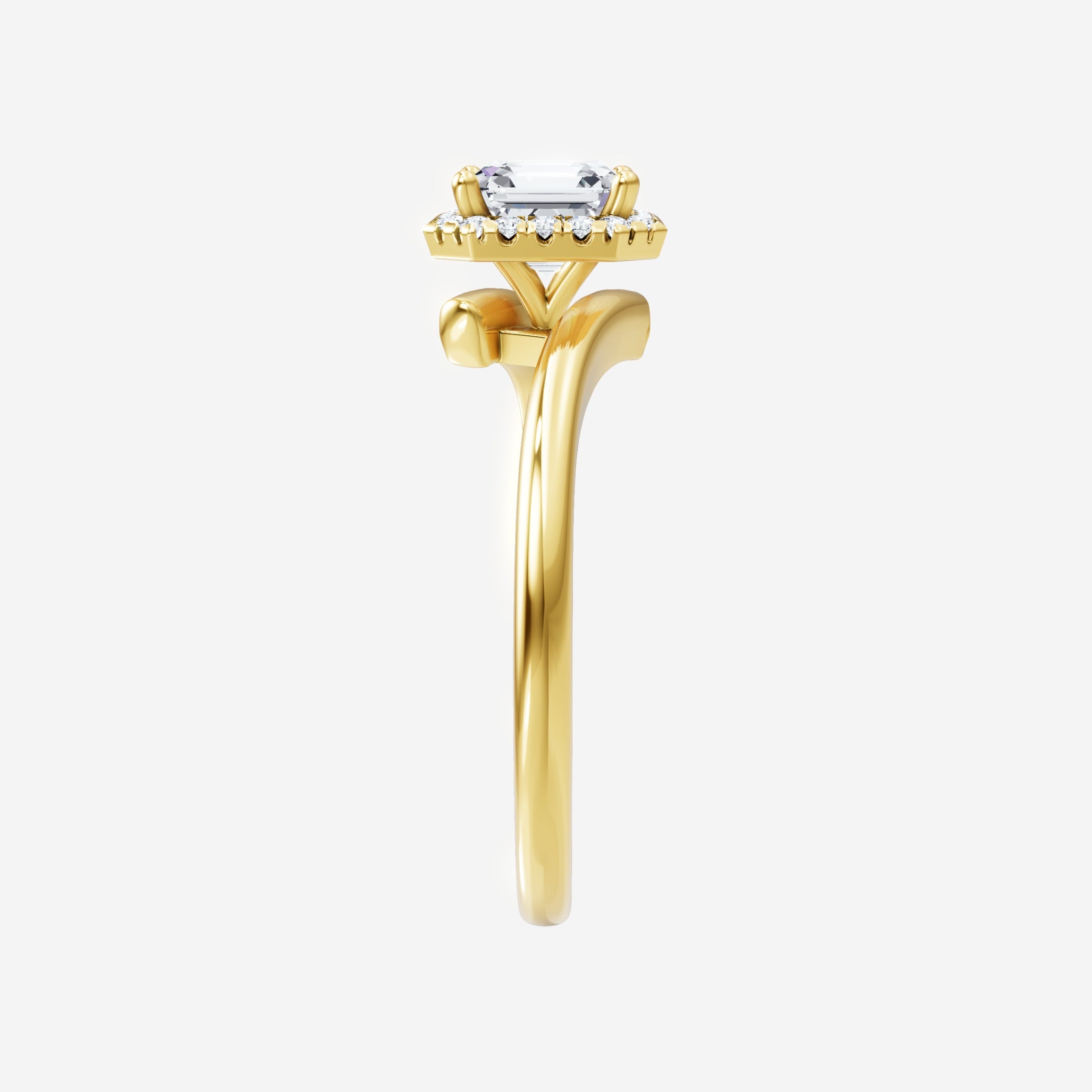 Anillo con dije victoriano de Asscher
