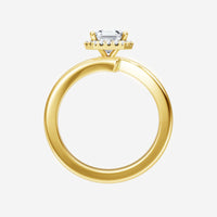 1.40CT Asscher Together Always Lab Grown Diamond Halo Ring
