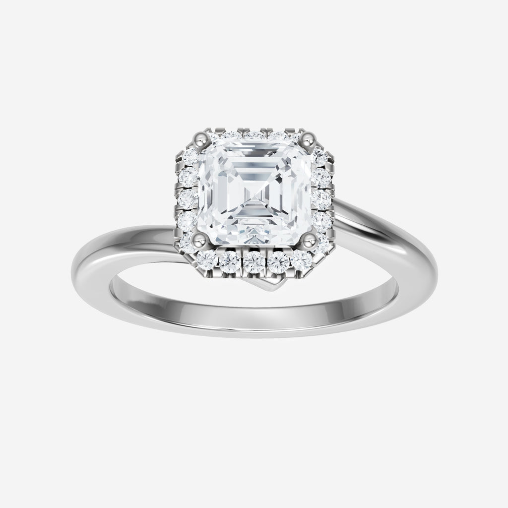 Anillo con dije victoriano de Asscher