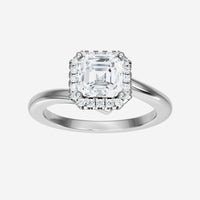 Anillo con dije victoriano de Asscher