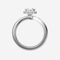 1.40CT Asscher Together Always Lab Grown Diamond Halo Ring