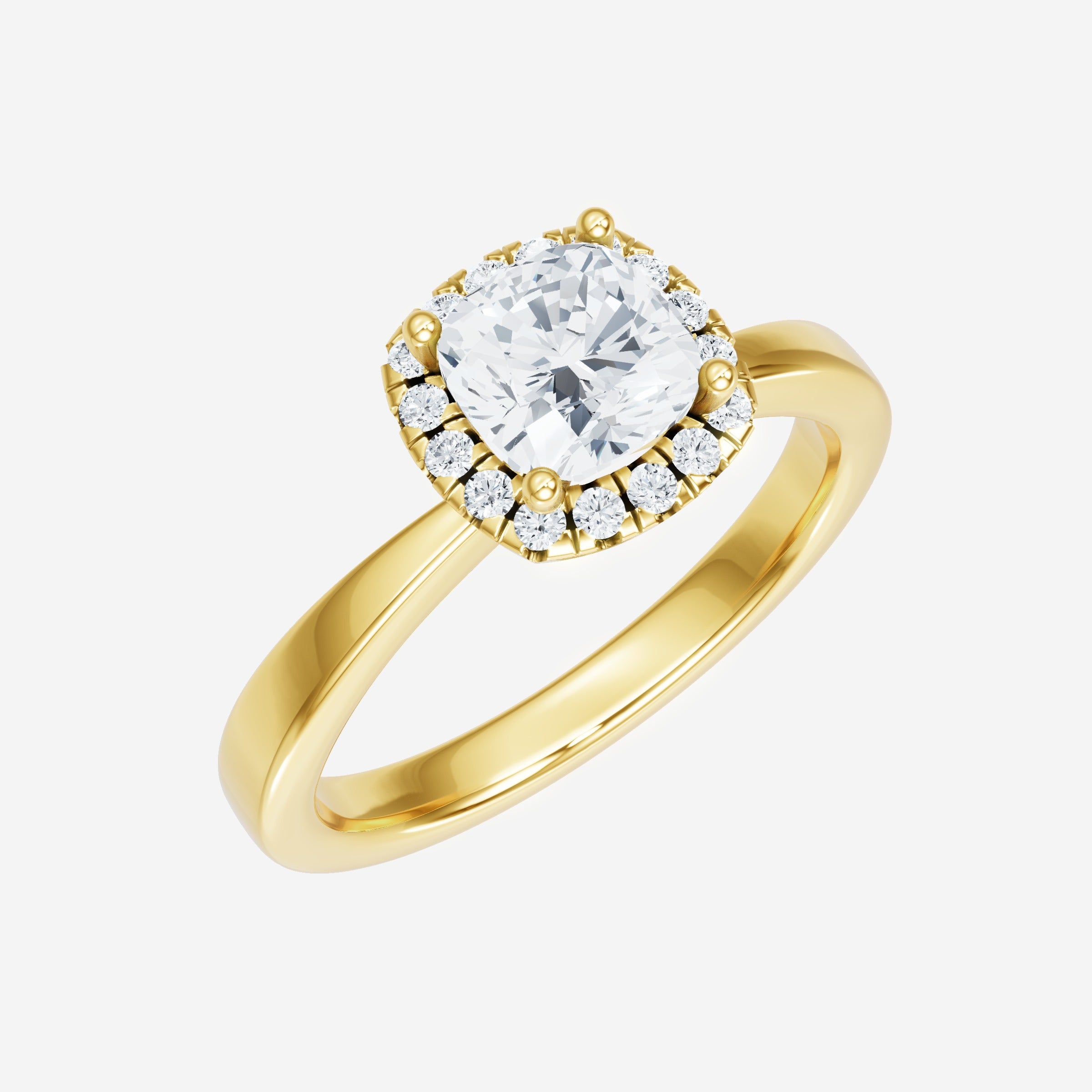 Cushion Shining Destiny Ring