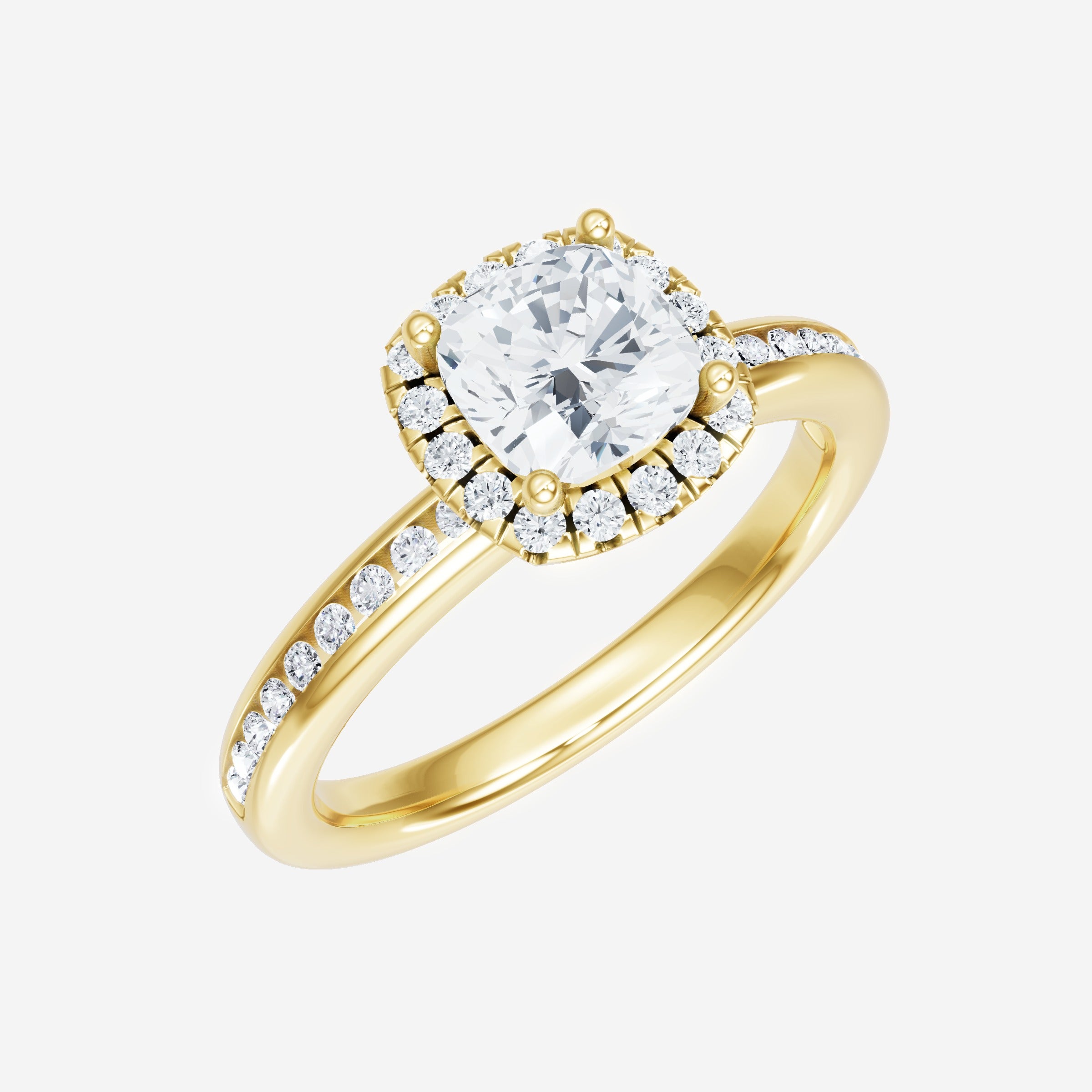 Cushion Shining Destiny Ring