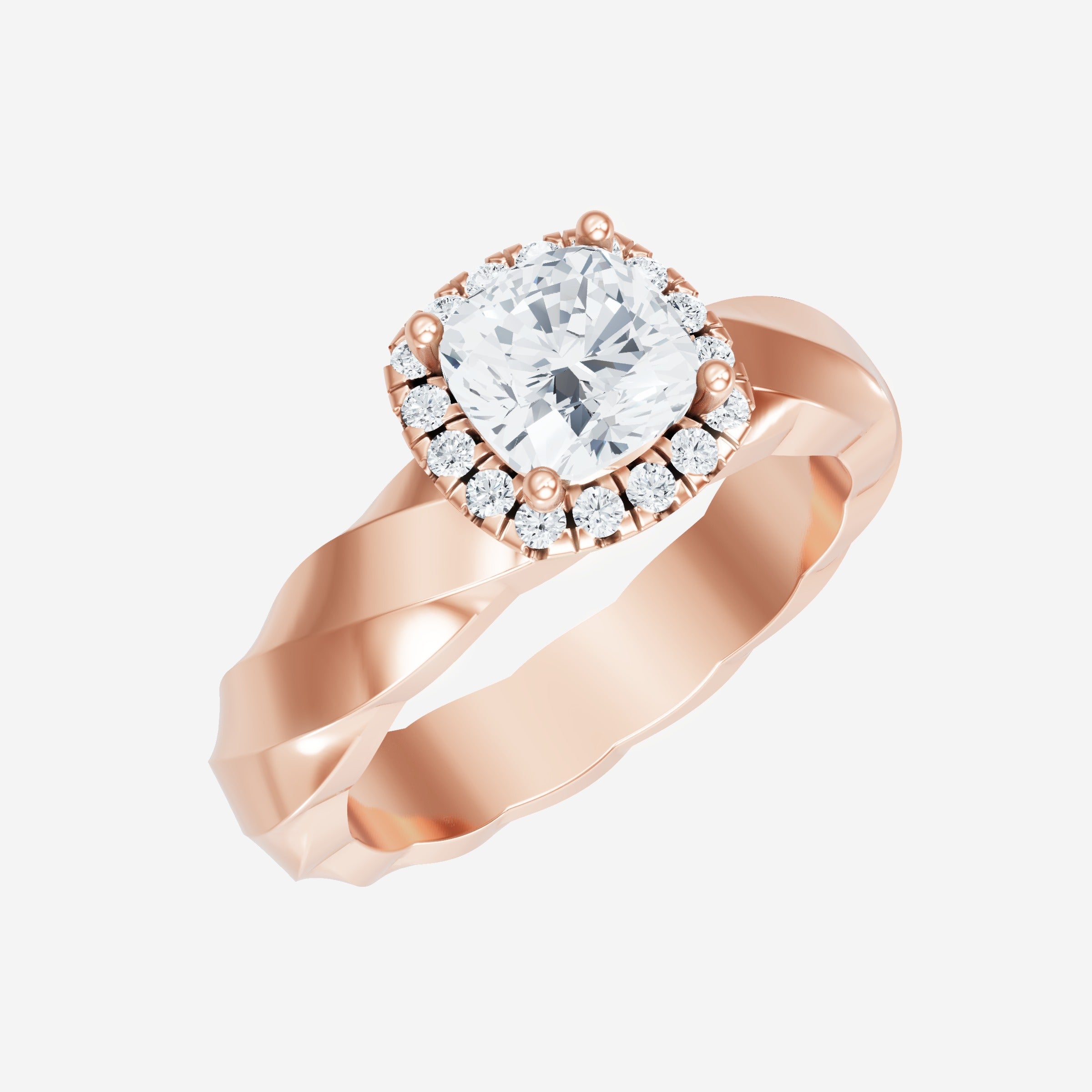 Cushion Shining Destiny Ring