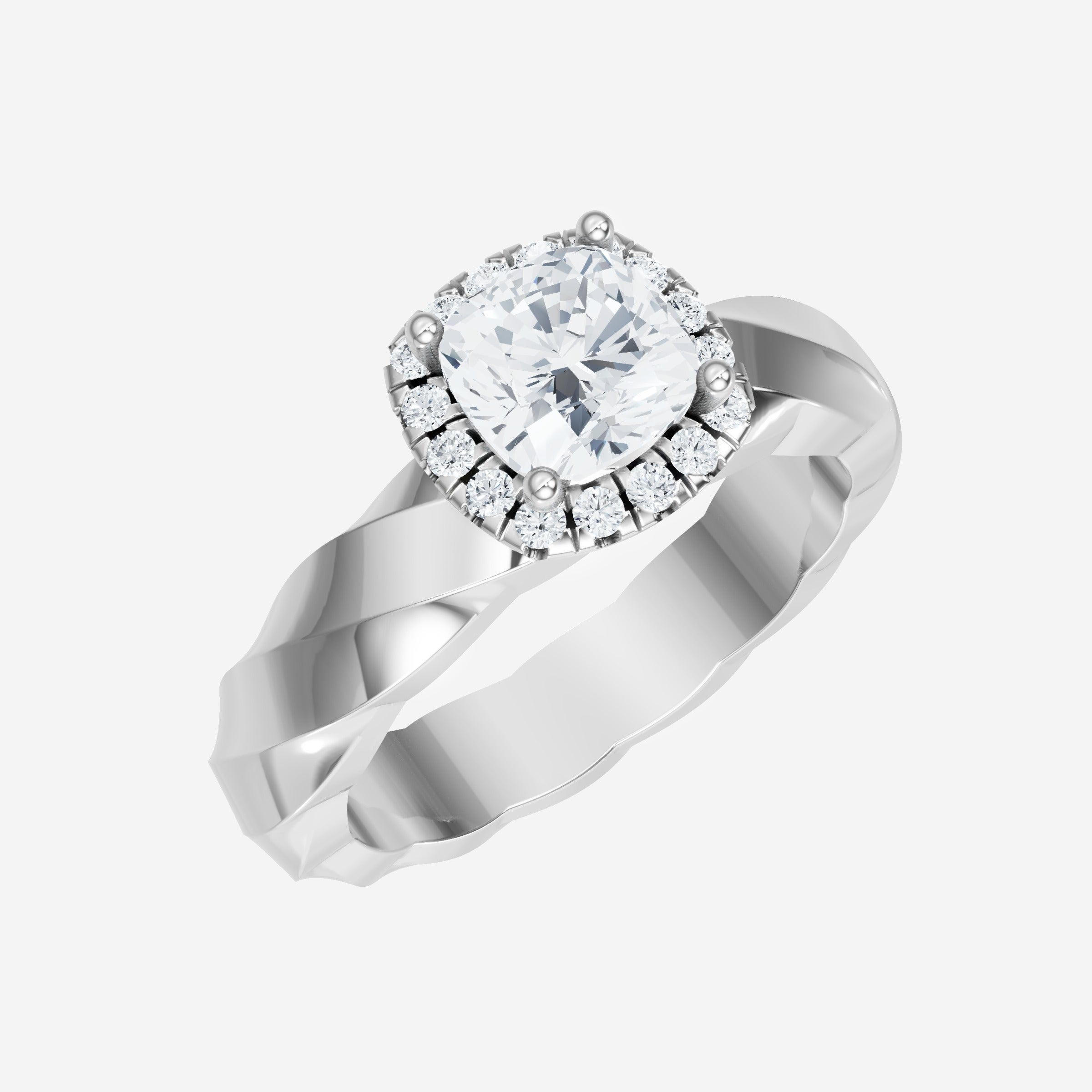 Cushion Shining Destiny Ring