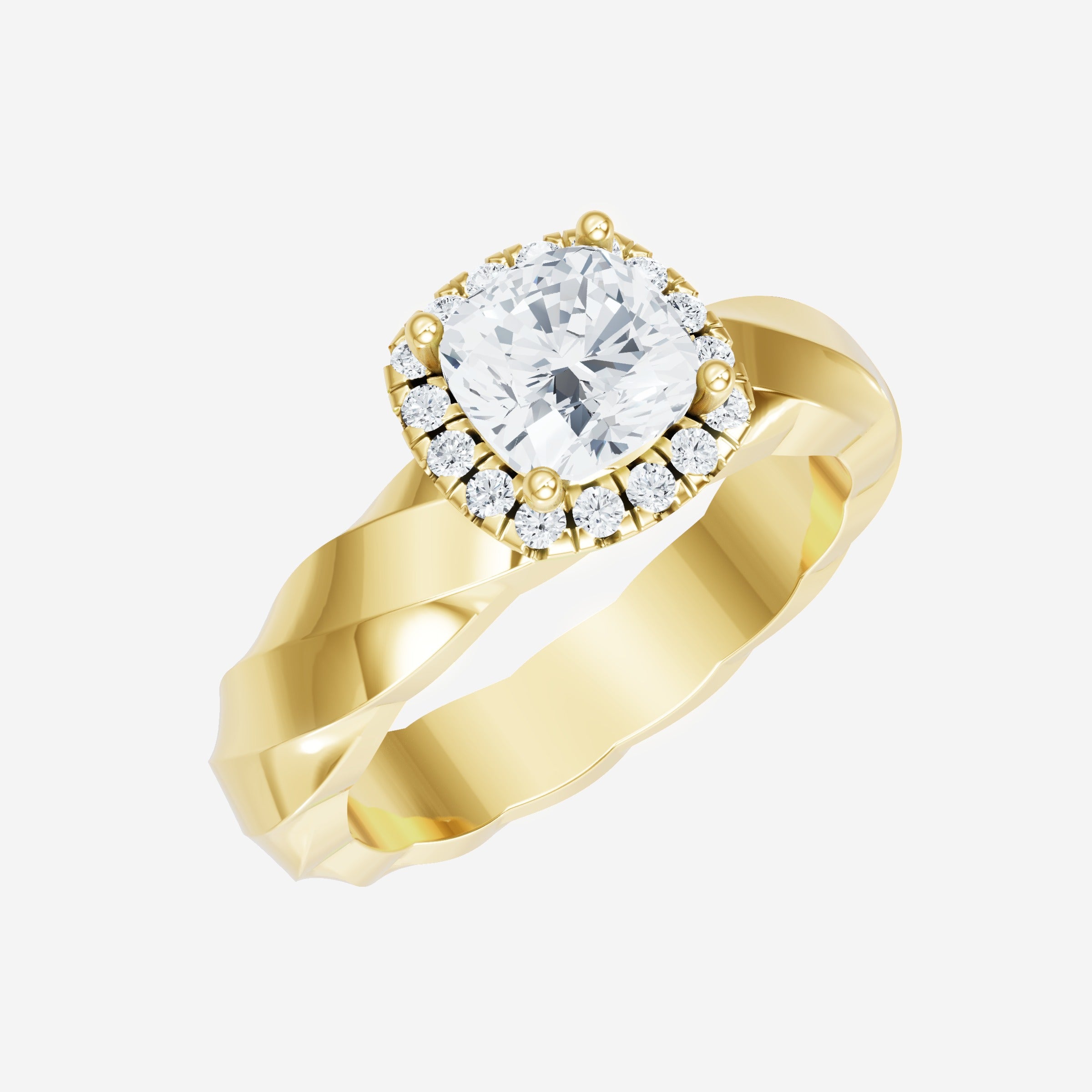 Cushion Shining Destiny Ring