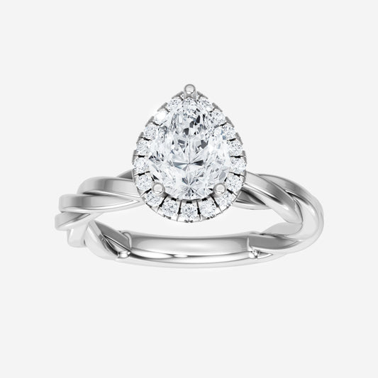 Pear Victrorian Charm Ring