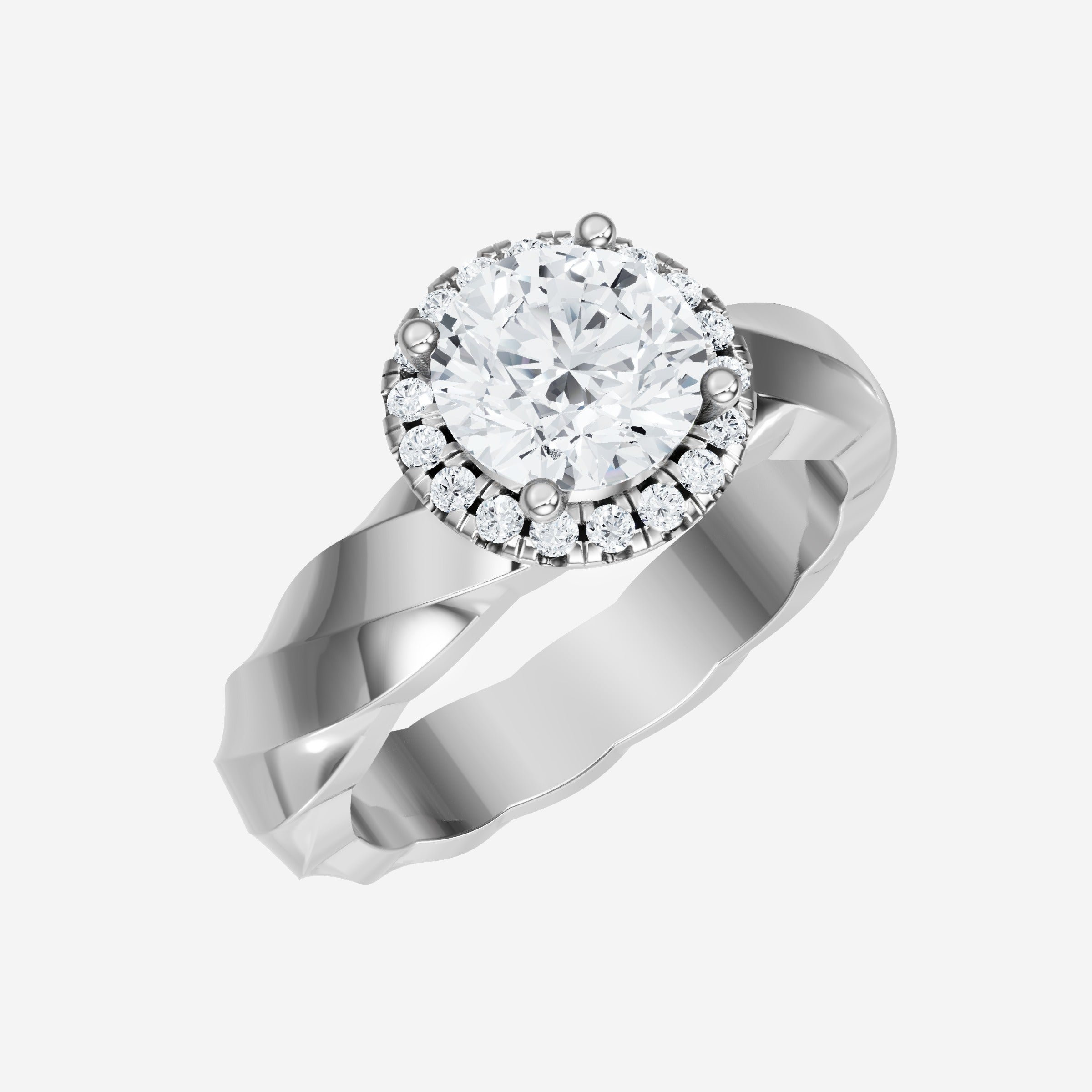 Round Shining Destiny Ring