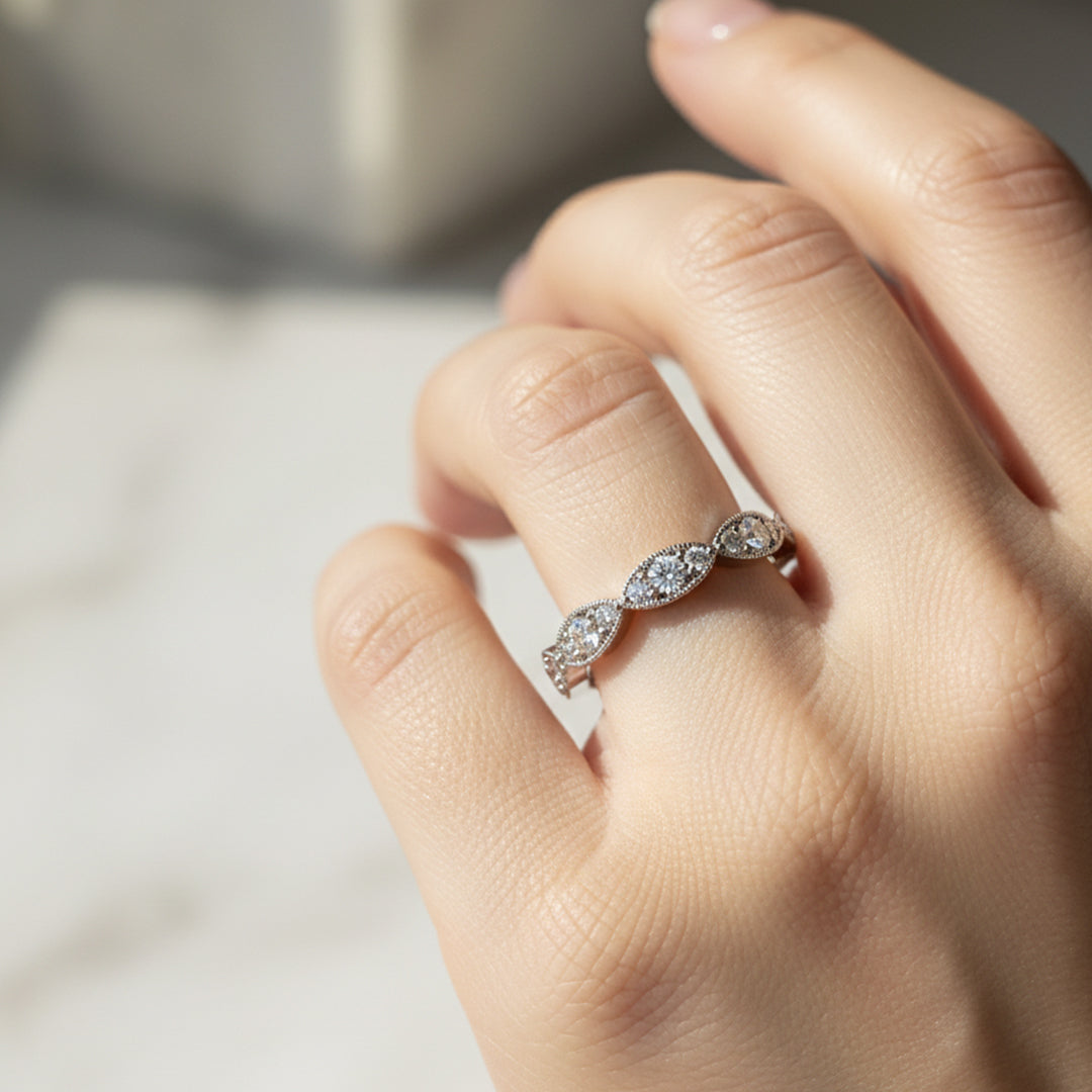 Marquise Motif Lab Grown Diamond Ring