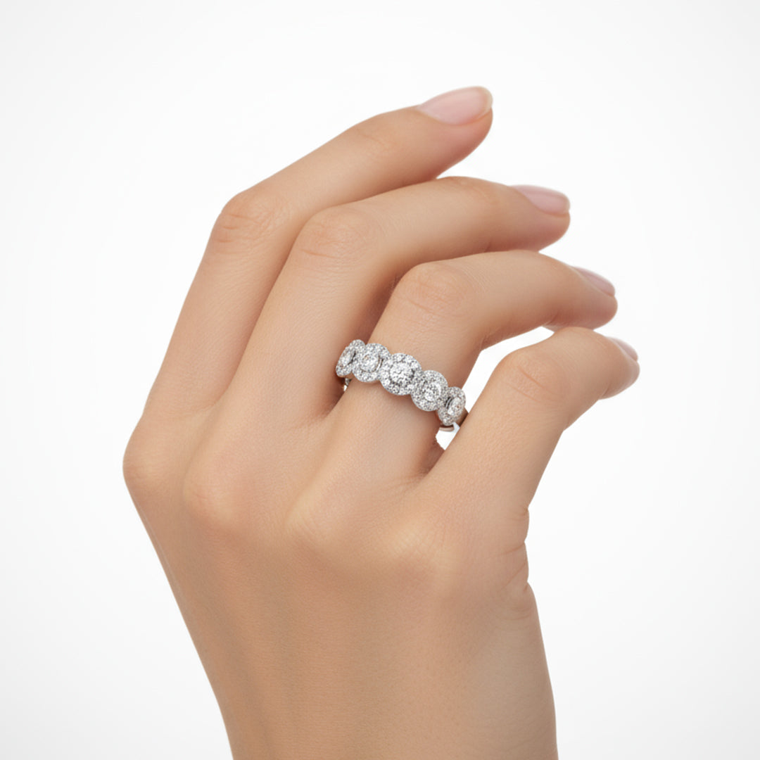 Multi-Halo Lab Grown Diamond Ring