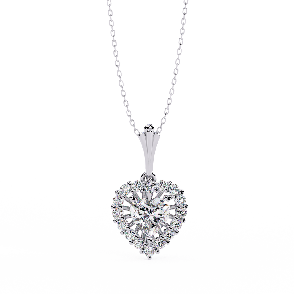 Collar de tenis con diamantes redondos cultivados en laboratorio