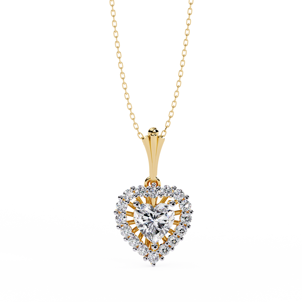 Collar de tenis con diamantes redondos cultivados en laboratorio