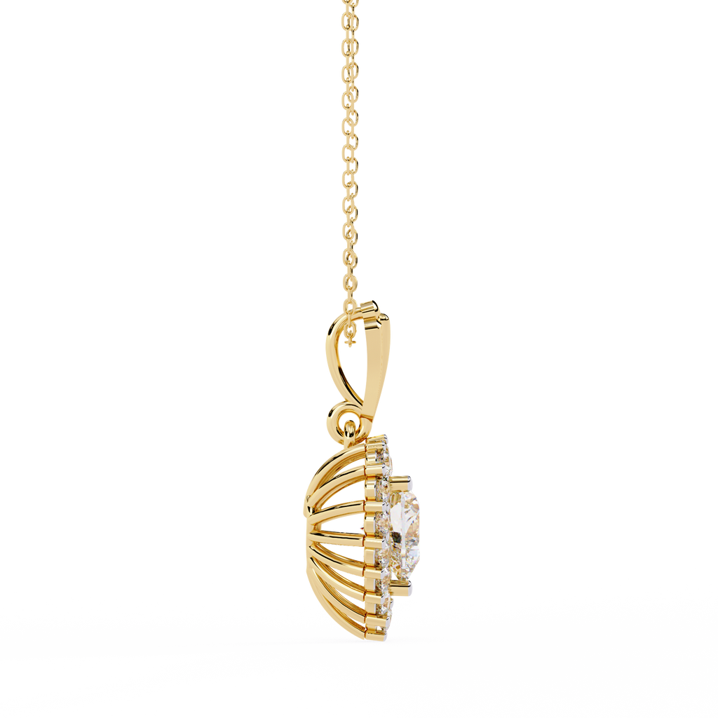 Collar de tenis con diamantes redondos cultivados en laboratorio