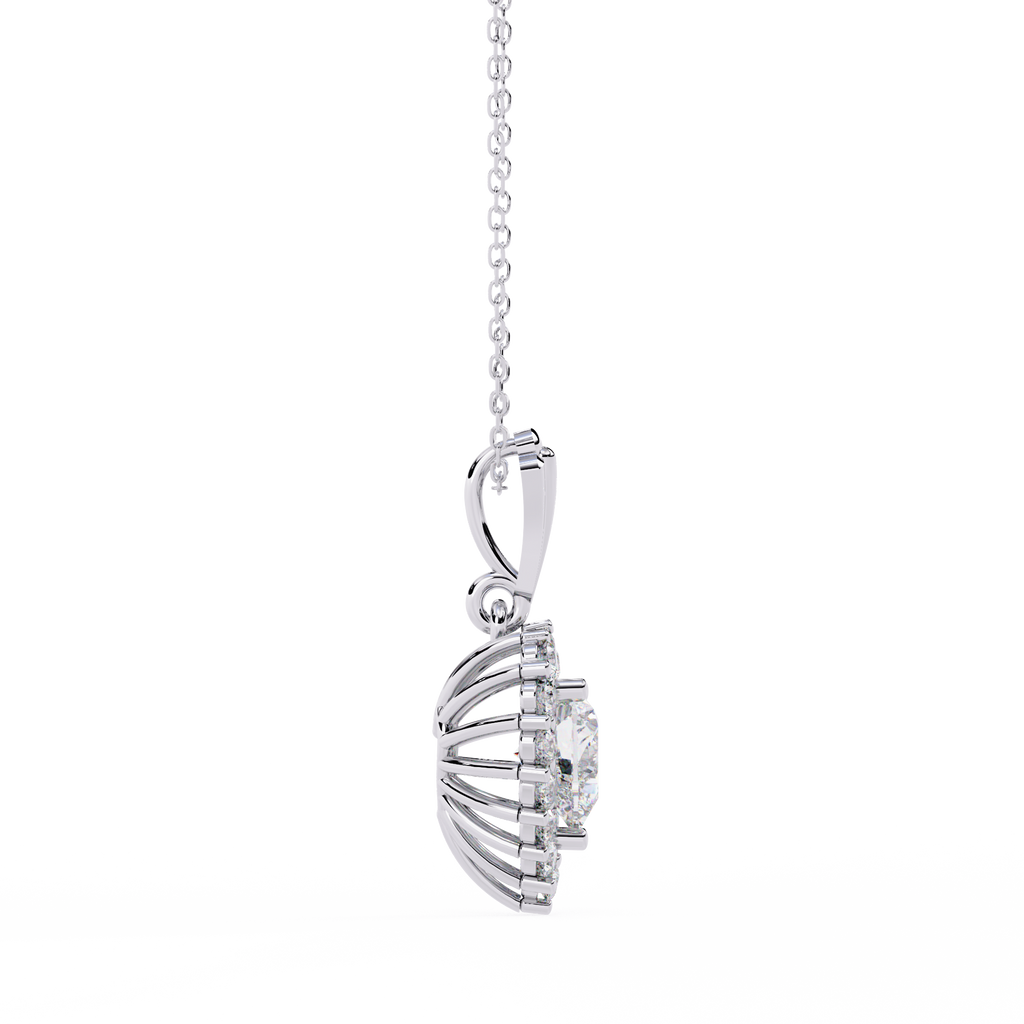 Collar de tenis con diamantes redondos cultivados en laboratorio