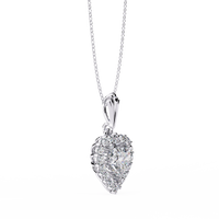 Collar de tenis con diamantes redondos cultivados en laboratorio