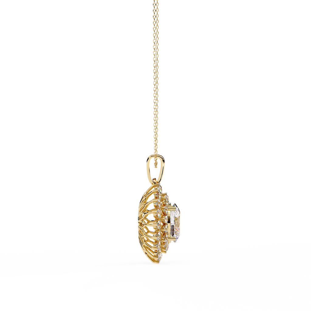 Collar de tenis con diamantes redondos cultivados en laboratorio